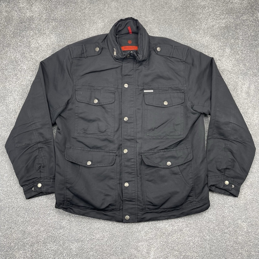 Joe Whistler Jacket Mens Extra Large Motorcycle Button Down Hooded